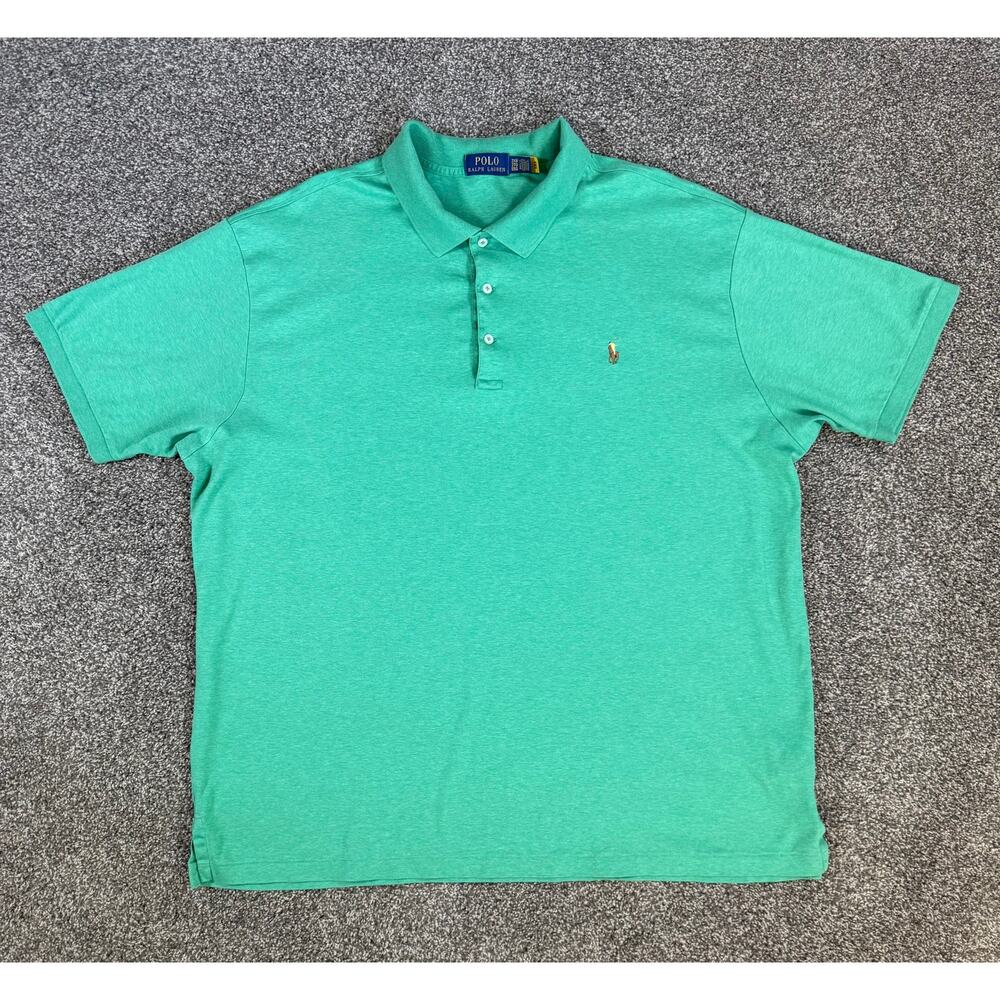 Polo Ralph Lauren Men's 2XB Big Tall Polo Shirt Short‎ Sleeve Pony Logo Preppy